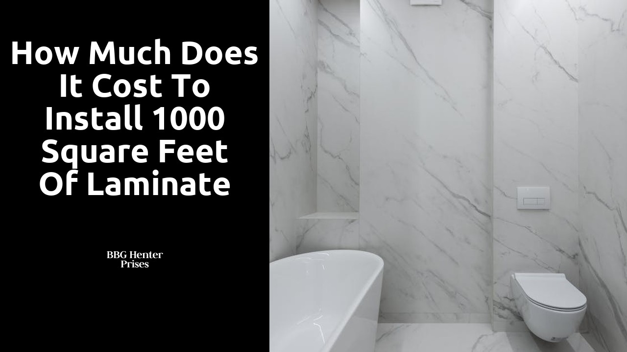 How much does it cost to install 1000 square feet of laminate flooring?